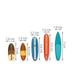 5 aimants surf