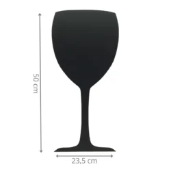 Ardoise murale en forme de verre