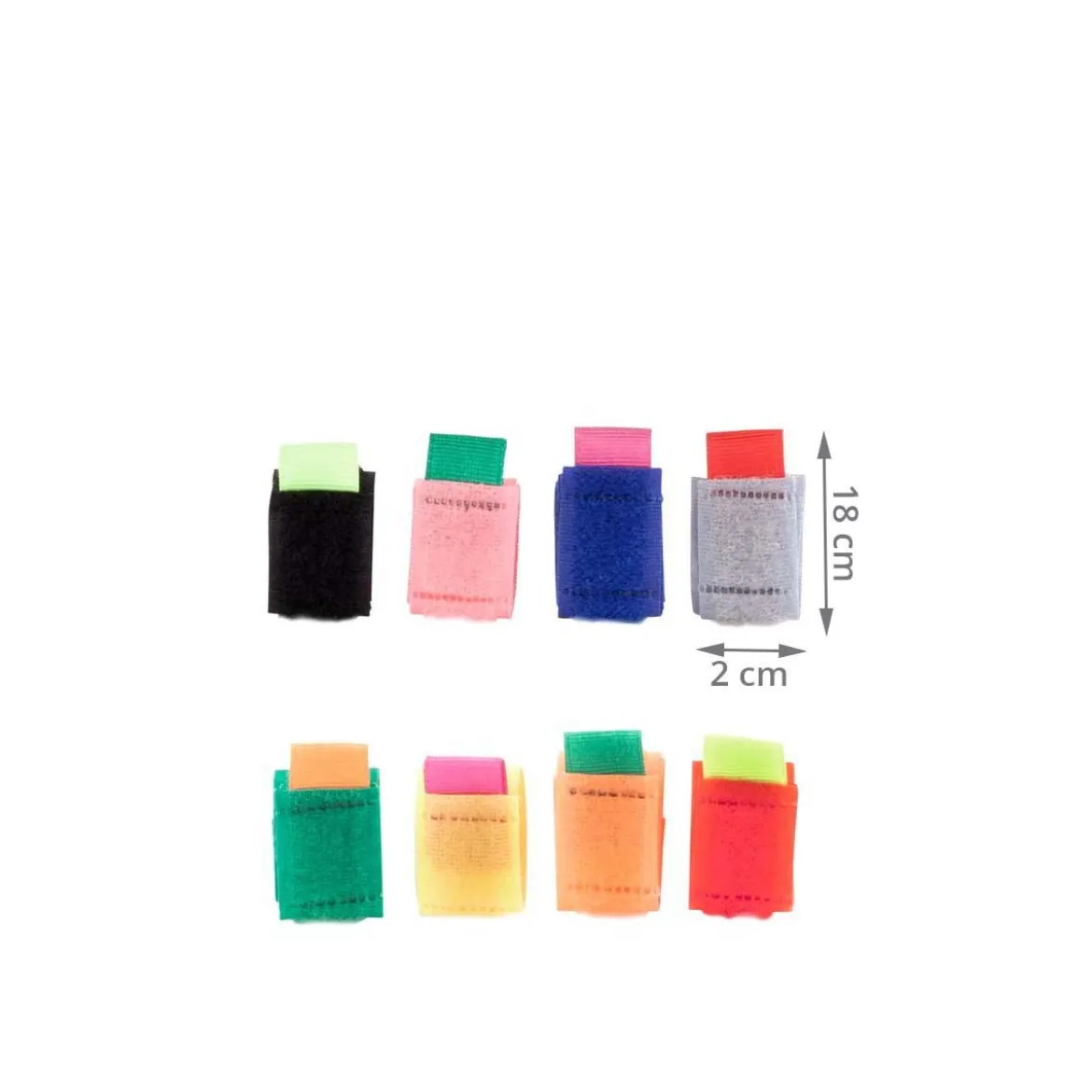 8 attache câbles en velcro