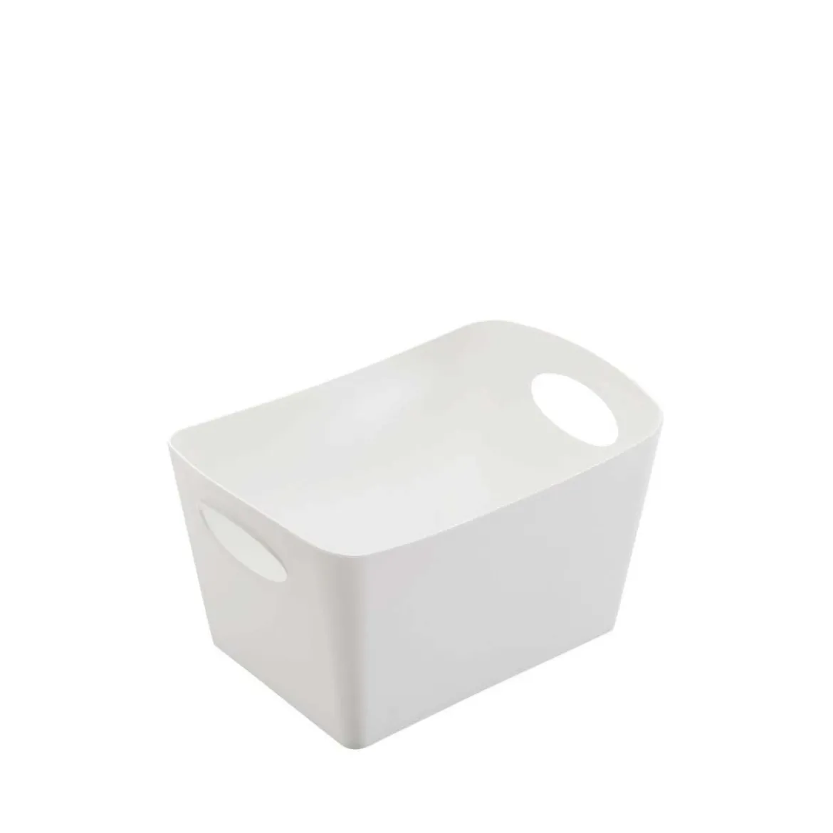 Bac de rangement en plastique blanc