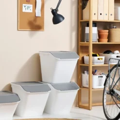 Bac superposable en plastique recyclé 37 litres