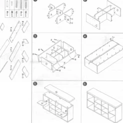 Banc de rangement pour chaussures