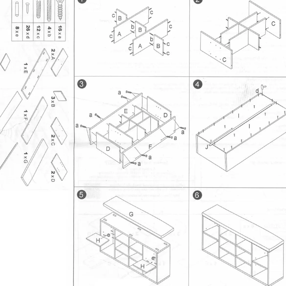 Banc de rangement pour chaussures