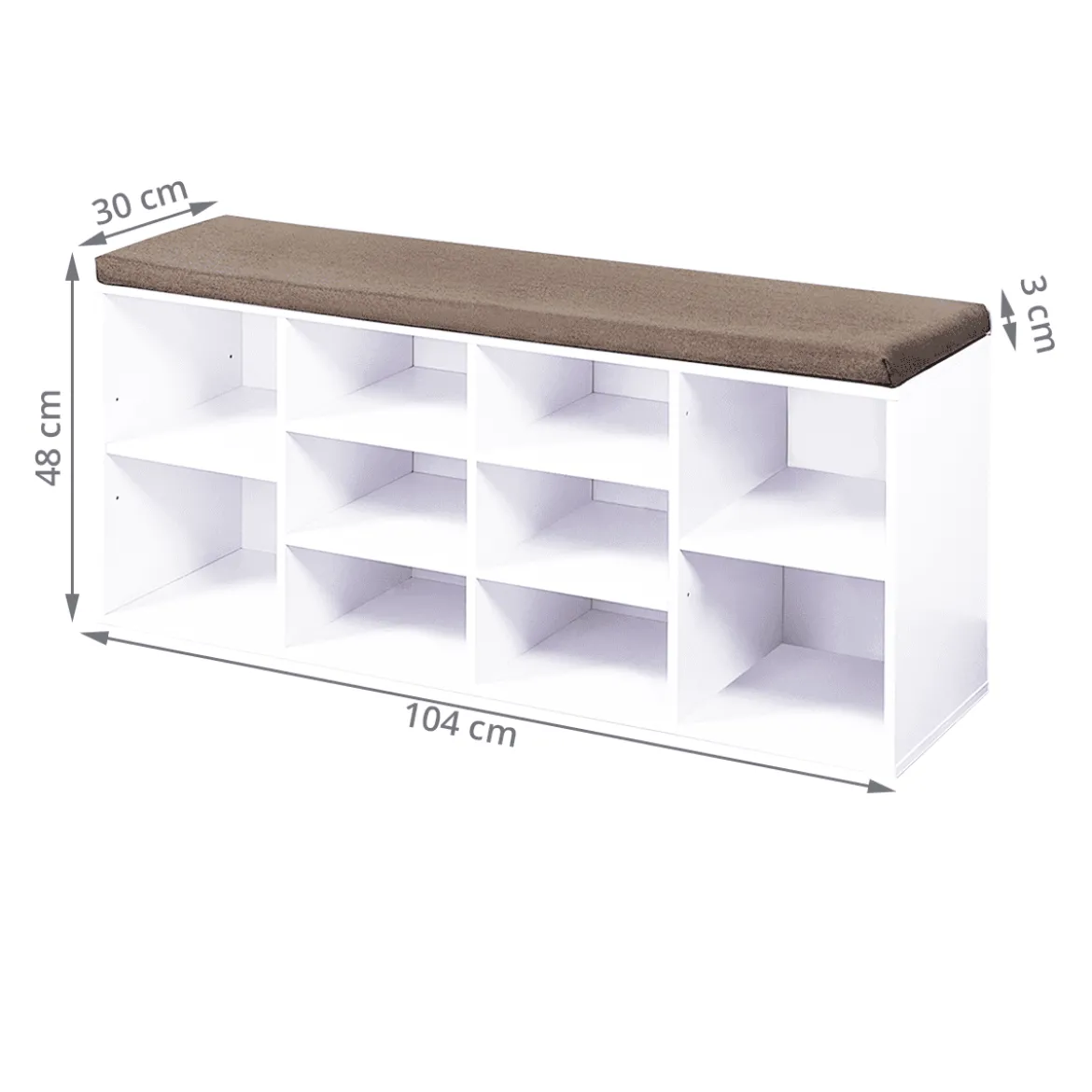 Banc de rangement pour chaussures