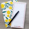 Bloc notes liste de course