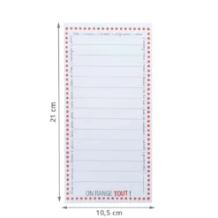 Bloc notes liste de course