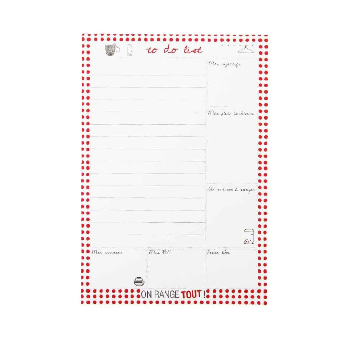 Bloc notes to do list