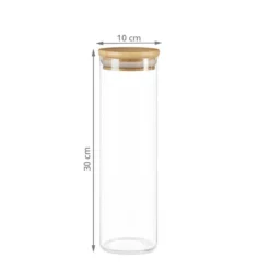 Bocal en verre et bois 1,8 litre
