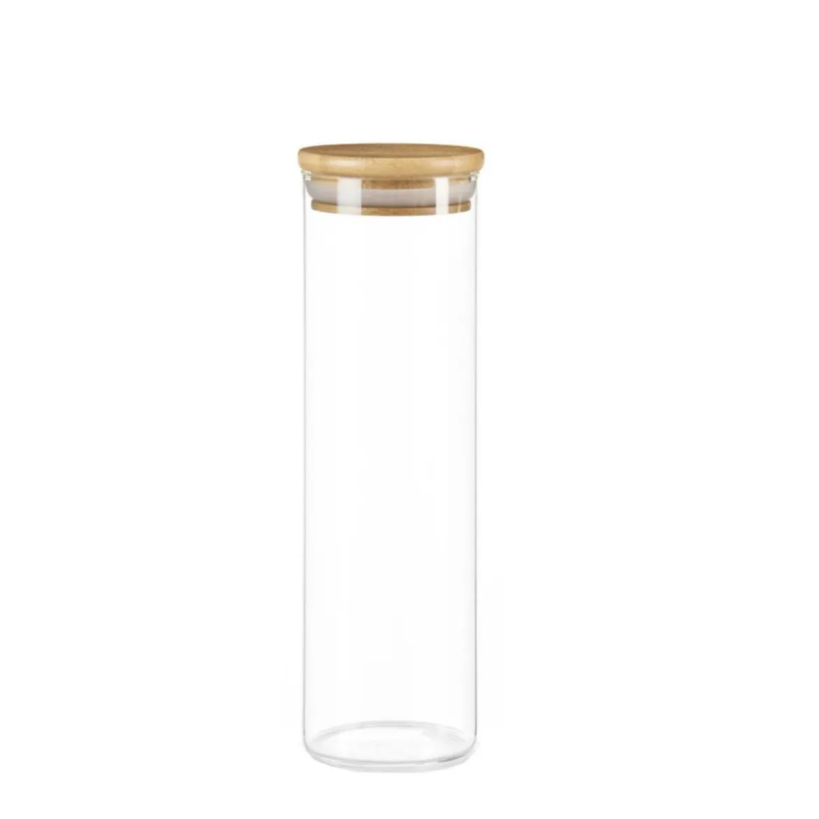 Bocal en verre et bois 1,8 litre