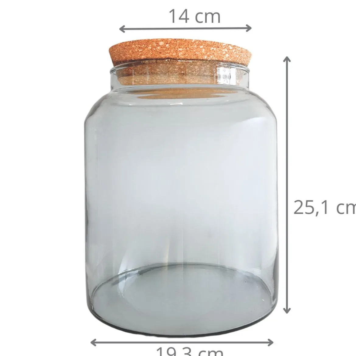 Bocal 5 litres avec bouchon en liège