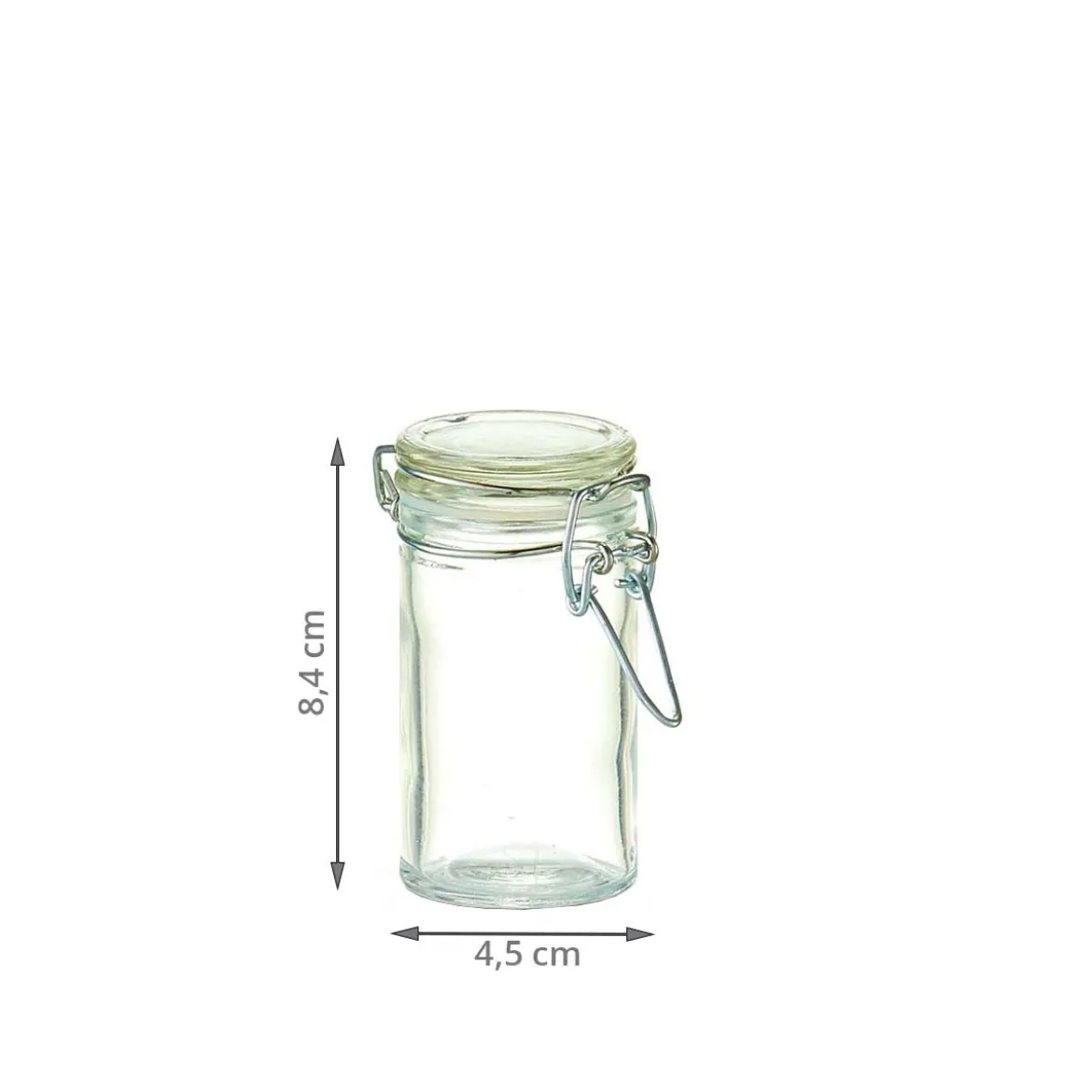 4 bocaux à épices en verre