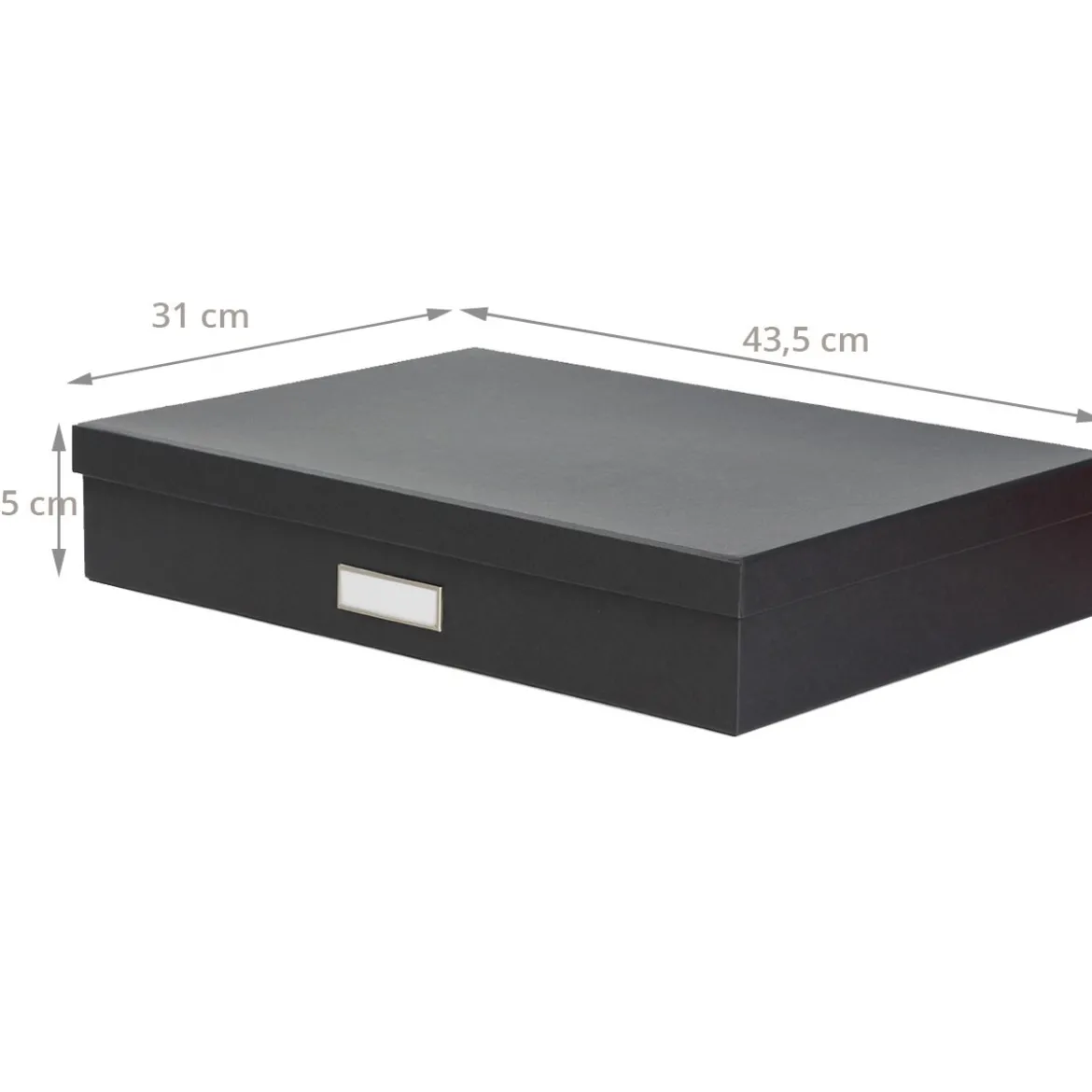 Boîte A3 en carton gris anthracite