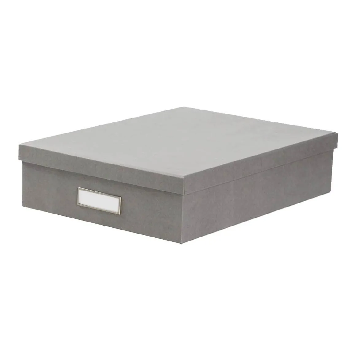 Boîte A4 en carton gris flanelle