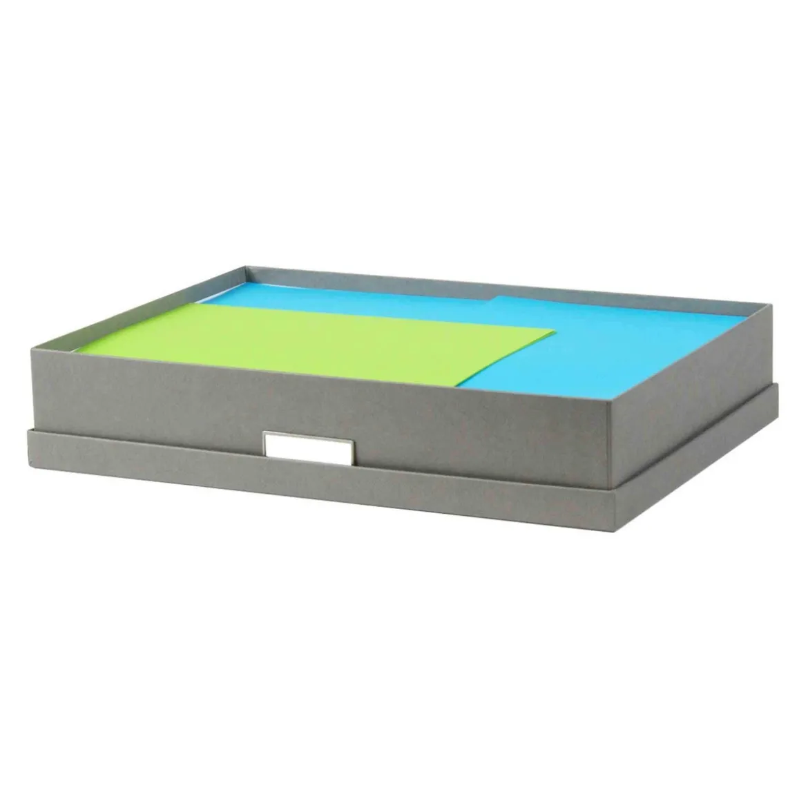 Boîte A3 en carton gris flanelle