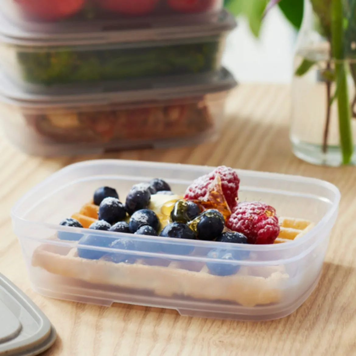 Boîte alimentaire en matériau recyclé et renouvelable 0,5 L