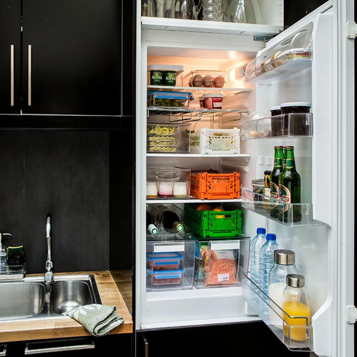 Boîte alimentaire en verre 1/2 litre hermétique. Taille S