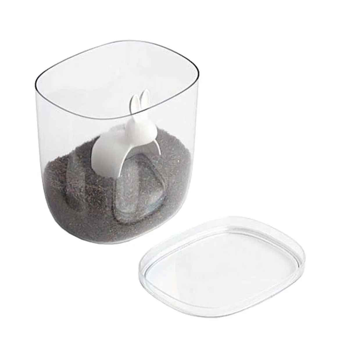 Boîte alimentaire transparente avec cuillère mesure 3,5L