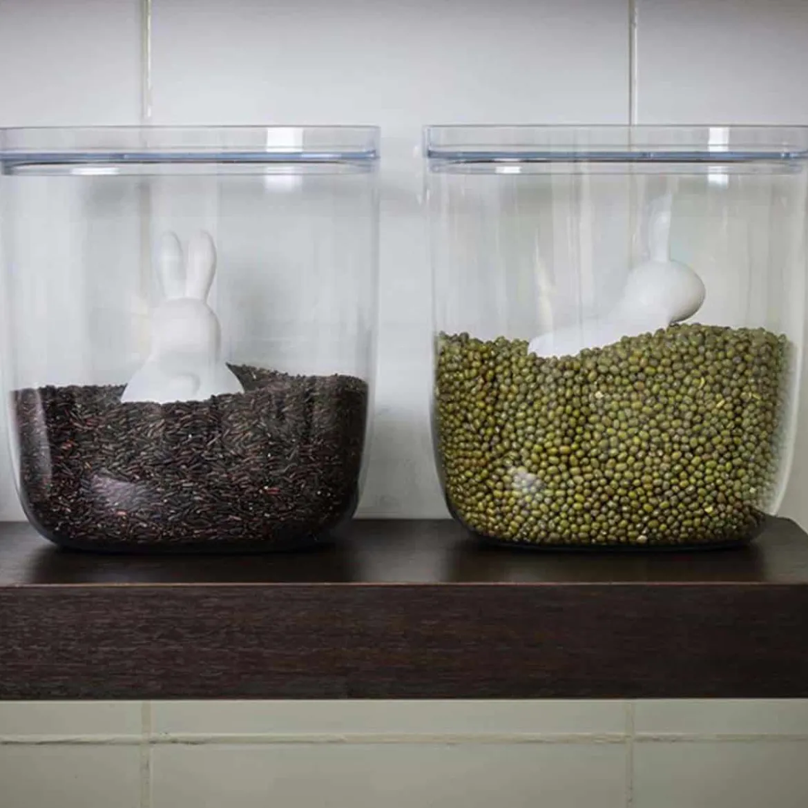 Boîte alimentaire transparente avec cuillère mesure 3,5L