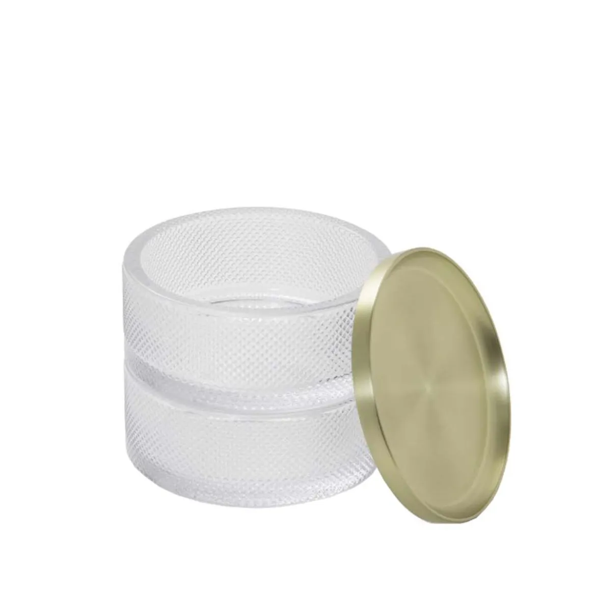 Boîte à bijoux ronde en verre