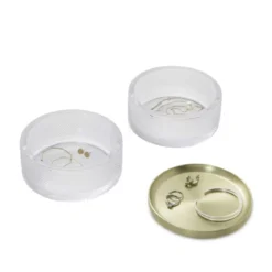 Boîte à bijoux ronde en verre