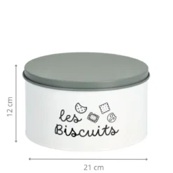 Boîte à biscuits en métal 3 litres