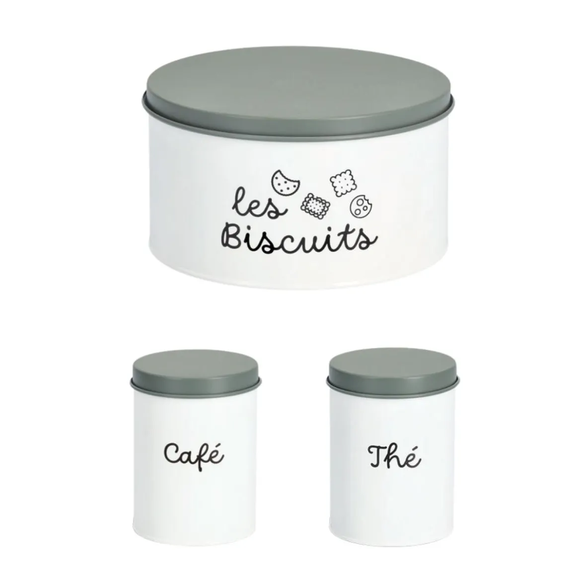 Boîte à biscuits en métal 3 litres