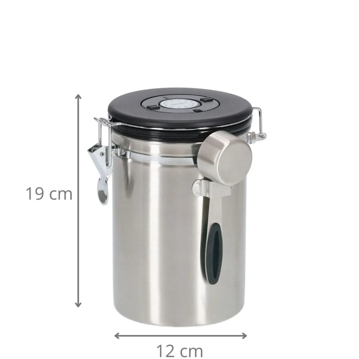 Boîte à café en inox avec cuillère 1,7 litres