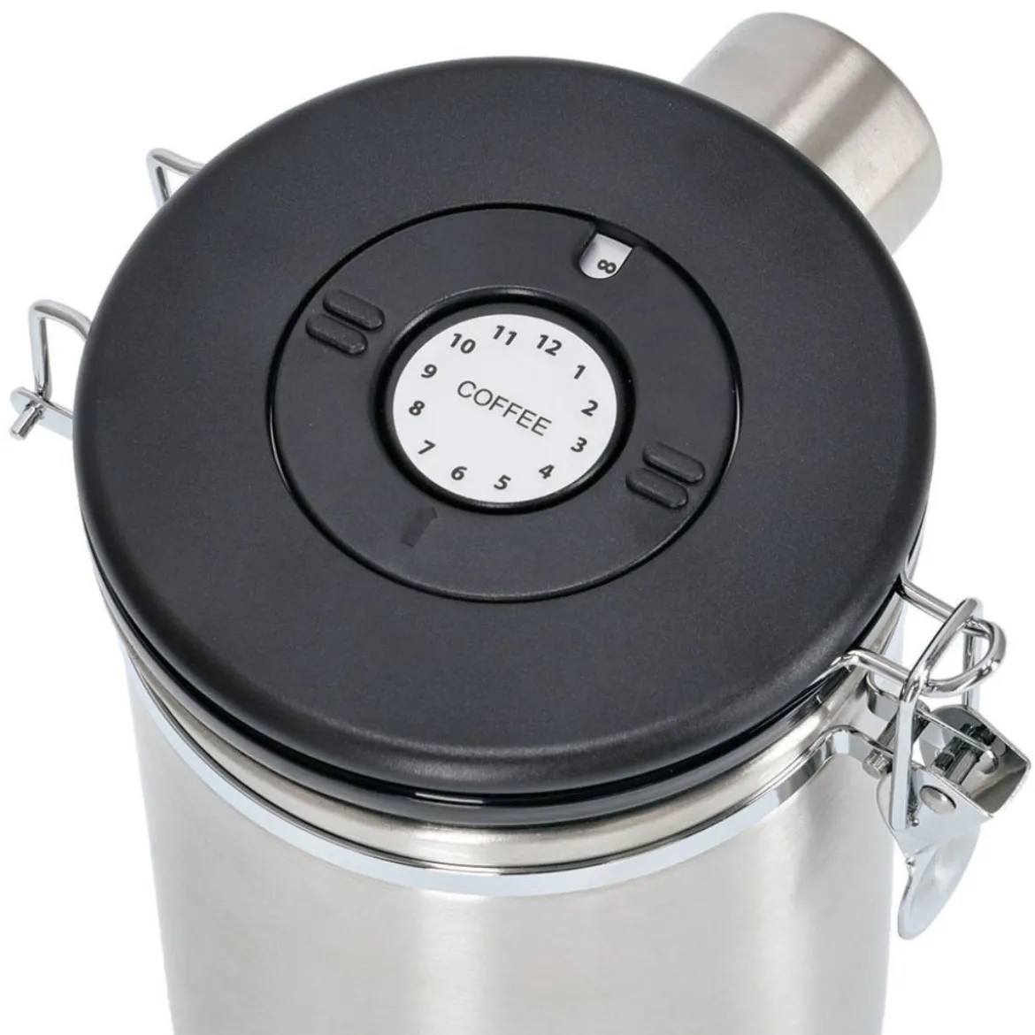 Boîte à café en inox avec cuillère 1,7 litres
