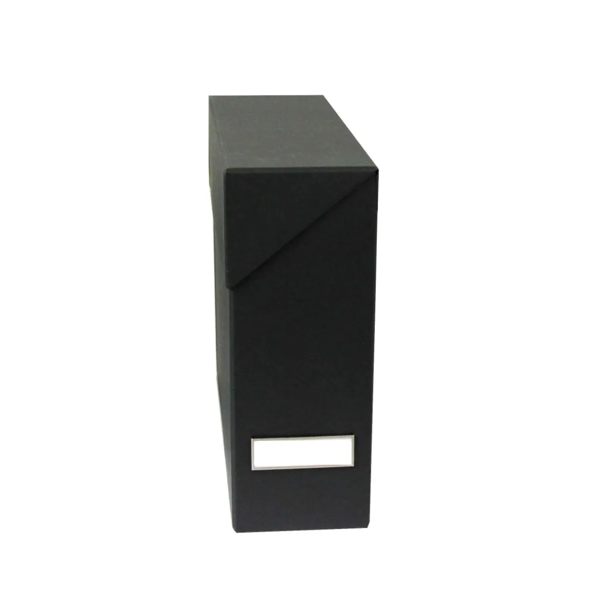 Boîte de classement en carton gris anthracite