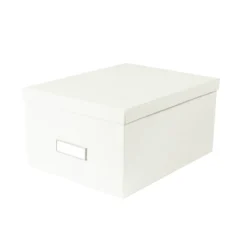 Boîte de rangement blanche