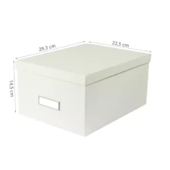 Boîte de rangement blanche