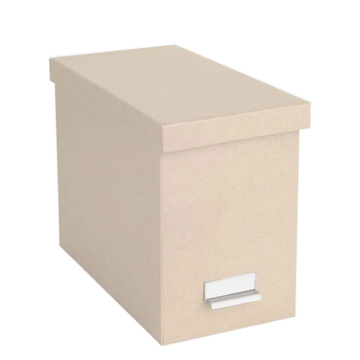Boîte de rangement à dossiers suspendus beige