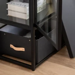 Boîte de rangement en carton noir 45x35 cm