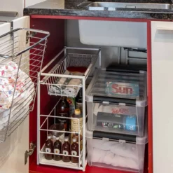 Boîte de rangement en plastique avec couvercle 14 litres