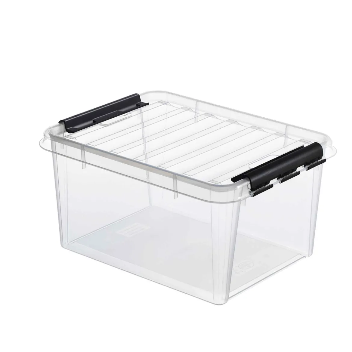 Boîte de rangement en plastique avec couvercle 14 litres