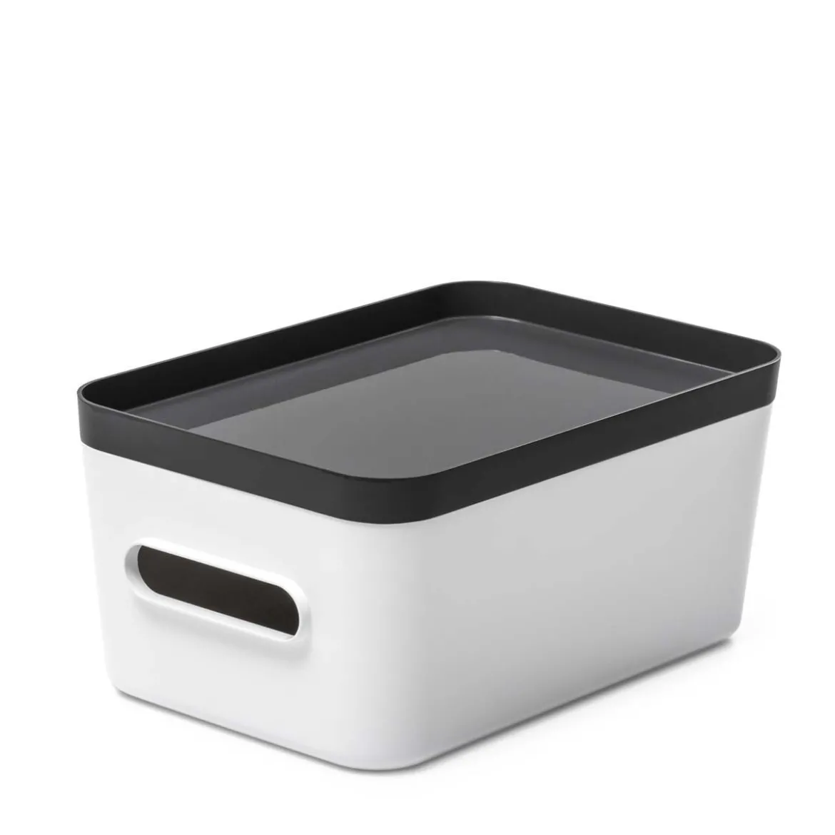 Boîte de rangement en plastique blanc pour cuisine ou salle de bain M