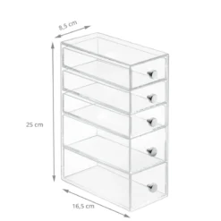 Boîte de rangement maquillage à 5 tiroirs