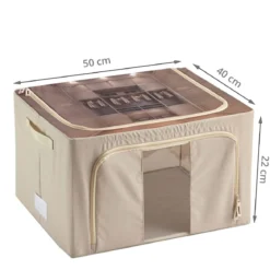 Boîte de rangement pliable avec ouverture avant 44 litres