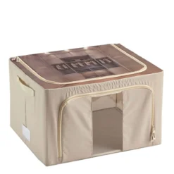 Boîte de rangement pliable avec ouverture avant 44 litres