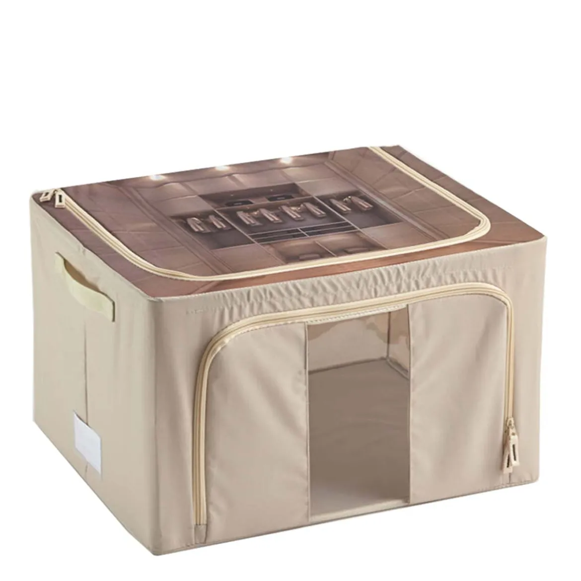 Boîte de rangement pliable avec ouverture avant 44 litres