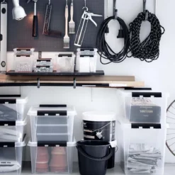 Boîte de rangement transparente 32 litres