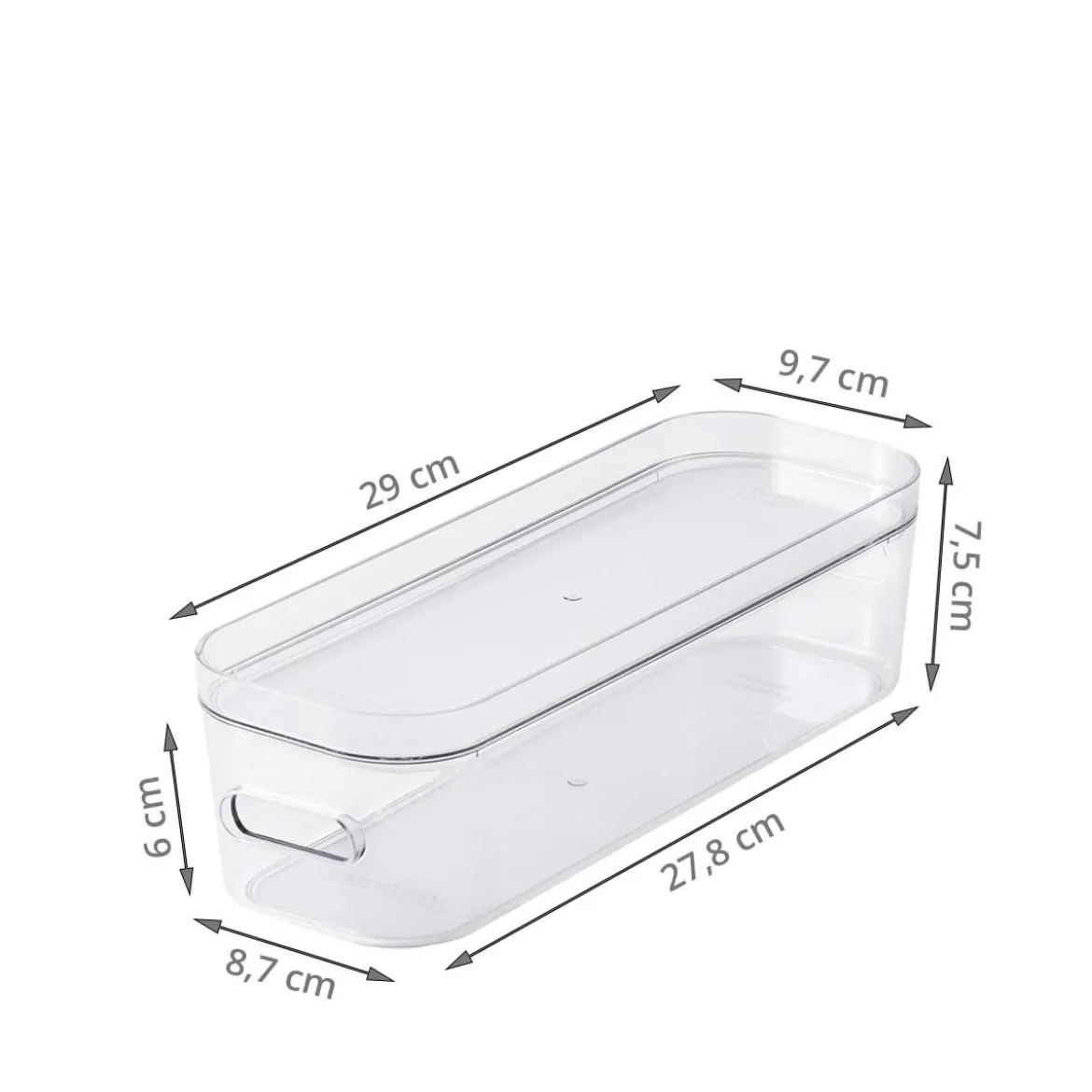 Boîte de rangement transparente pour maquillage