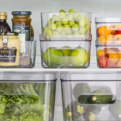 Boîte de rangement transparente pour réfrigérateur M