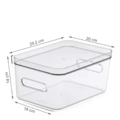 Boîte de rangement transparente pour réfrigérateur M