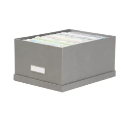 Boîte à DVD en carton gris flanelle