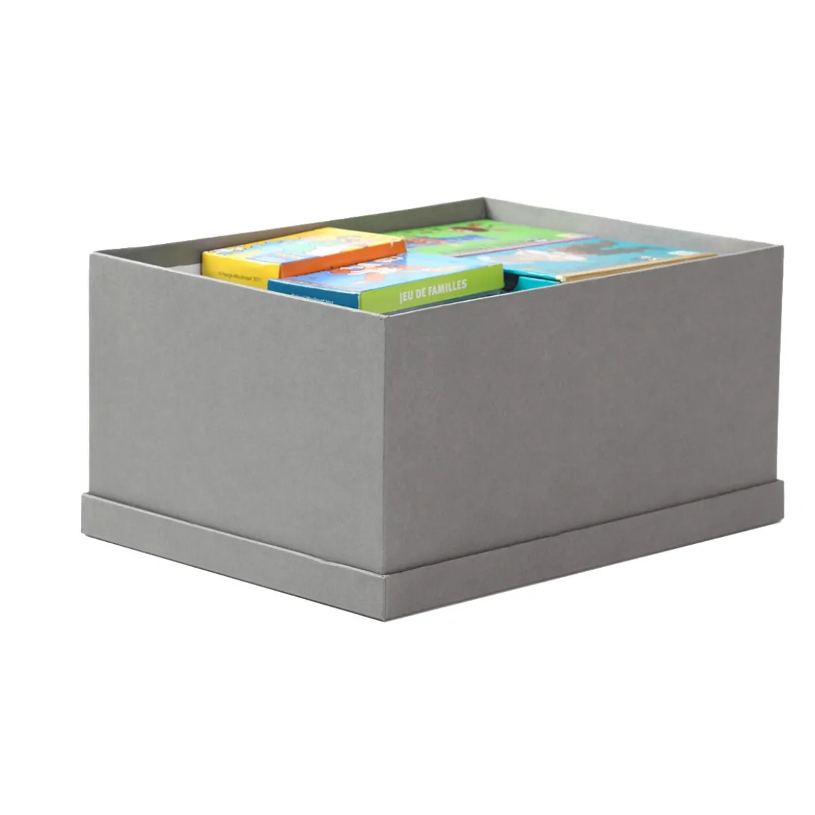 Boîte à DVD en carton gris flanelle