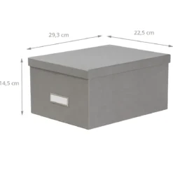 Boîte à DVD en carton gris flanelle