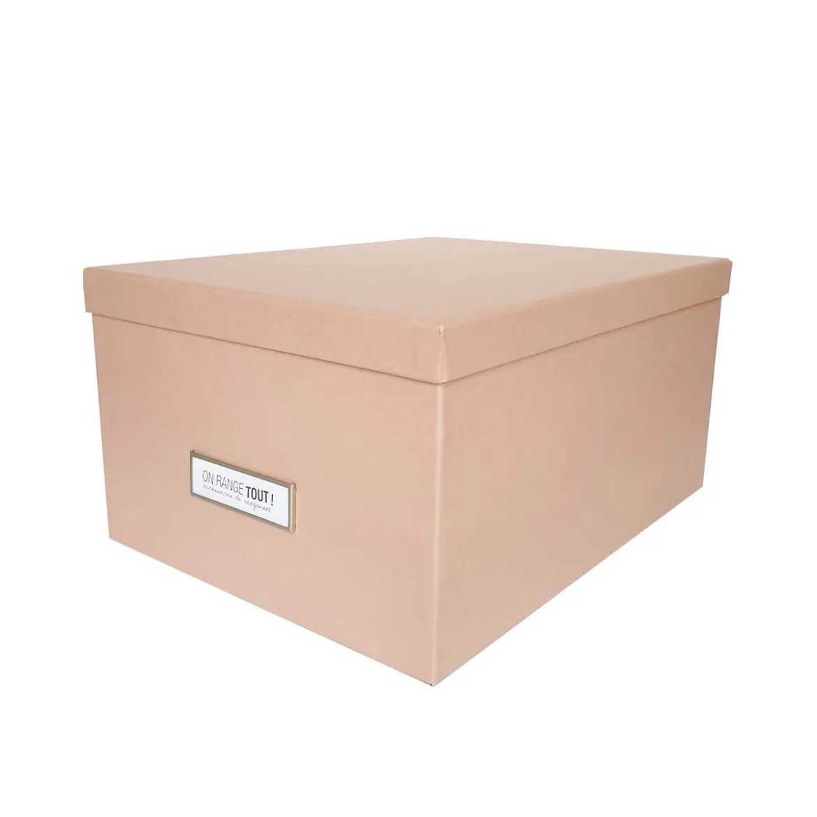 Boîte à DVD en carton rose poudré
