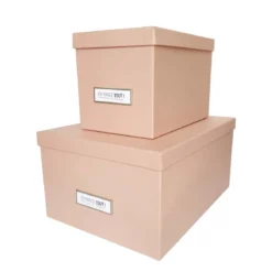 Boîte à DVD en carton rose poudré