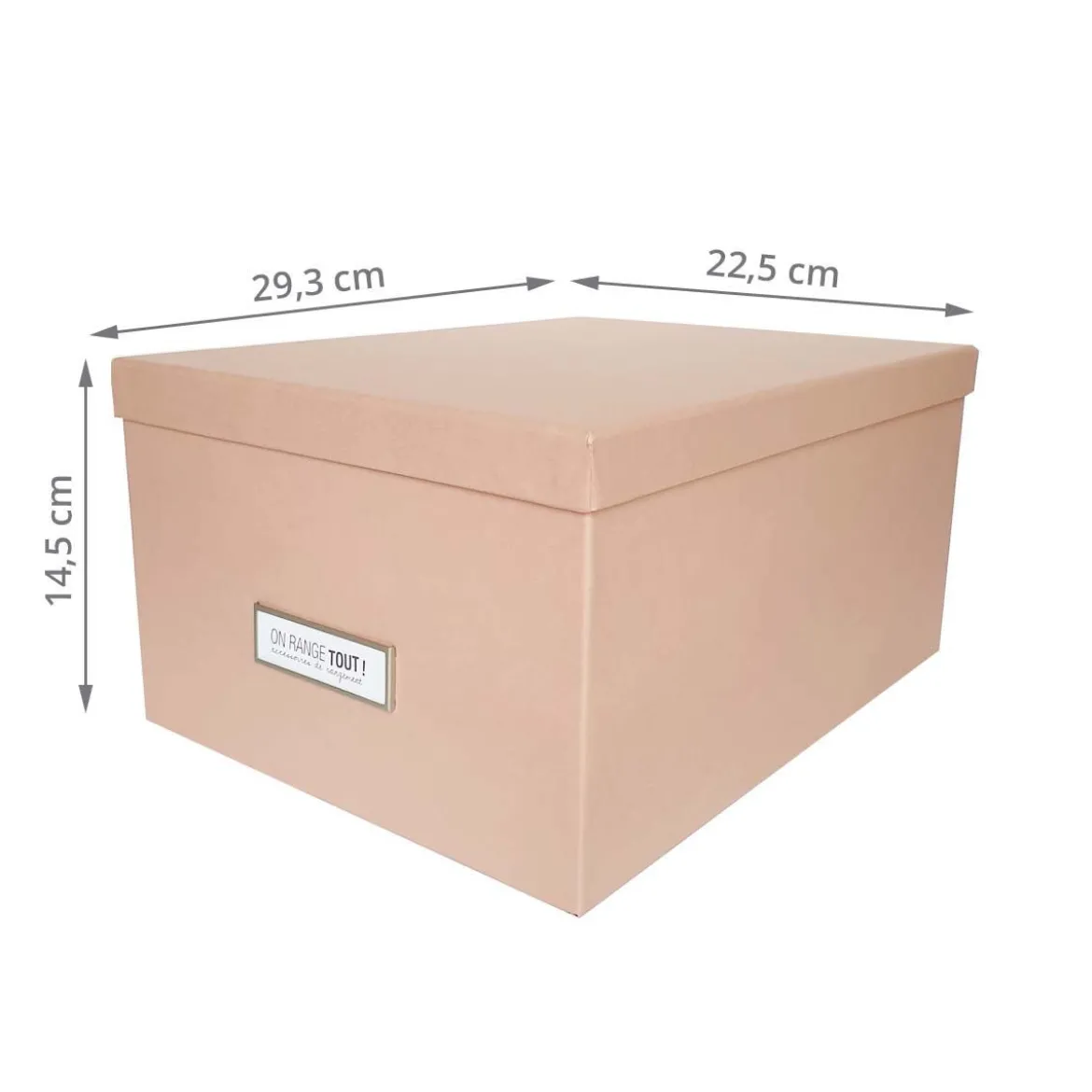Boîte à DVD en carton rose poudré